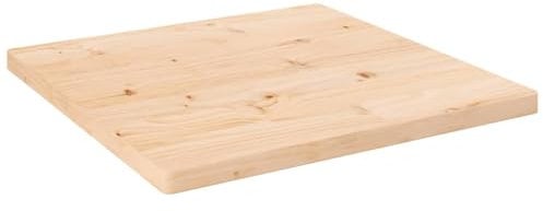 ARKEM Tischplatte 60x60x2,5 cm Massivholz Kiefer Quadratisch Schreibtischplatte Baumkantentisch