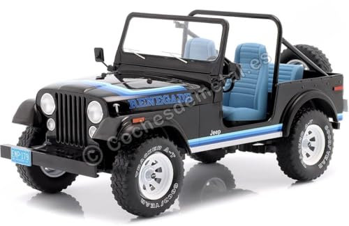 Cochesdemetal Copy of 1976 Jeep CJ-7 Renegade Rojo 1:18 MC Group 18110
