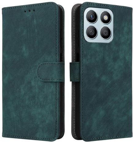 XINNI Cover per Honor X8b Custodia, RFID Protection Flip Magnetica Pelle PU/TPU Portafoglio, Verde
