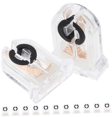 Gadpiparty 12stücke Teiliges Leuchtstoffröhrenfassung Kunststoff Langlebig Nicht Überbrückt Kompatibel Mit Alten Röhren Stabiler Lampenhalter Für Vielseitige Beleuchtung