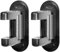 YDEWLY Lockable Window Handle,Door Lever Lock,Door Handle Locks, Door Lock with 3M Adhesive, Childproof Lock Locks for Bedroom, Bathroom, (Set of 2, Black)