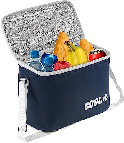 GEEZY Insulated Cool Bag - Durable Polyester Carrier for Fresh Food and Drinks On-the-Go - 8L Capacity - Leakproof, Fully Insulated Interior - Adjustable Strap and Strong Zipper