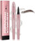 Augenbrauenstift mit 4 Spitze Micro Kopf, Flüssiger Augenbrauen Microblading Stift, Augenbrauenstift Micro Eyebrow Pencil Langanhaltend Wasserdicht Natürliche (#02 Dunkelbraun)