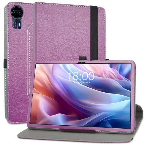 MAMA MOUTH Coque pour TECLAST T65 Max,en Cuir Protecteur avec Stand Étui en PU Cuir Rotative 360 degrés Housse de Protection Flip Case Cover pour TECLAST T65 Max 13 Pouces Tablette,Violet