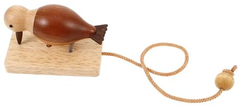 FUNOMOCYA Woodpecker Türklopfer Aus Holz Kreative Und Funktionale Türglocke Für Kinderzimmer Und Eingänge Langlebig Und Dekorativ Für Wohnräume Und Ferienunterkünfte