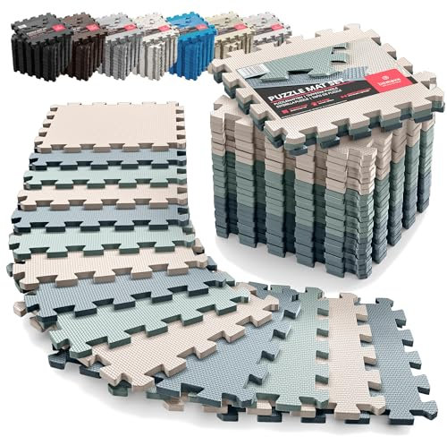Schutzmatten Bodenschutzmatte Set Sportmatte Gymnastikmatte Puzzlematte: Puzzle Sportgeräte Matte Fitnessmatte Turnmatte Unterlegmatte Bodenmatte Sport Mat Trainingsmatte Gummimatte Yogamatte Fitness