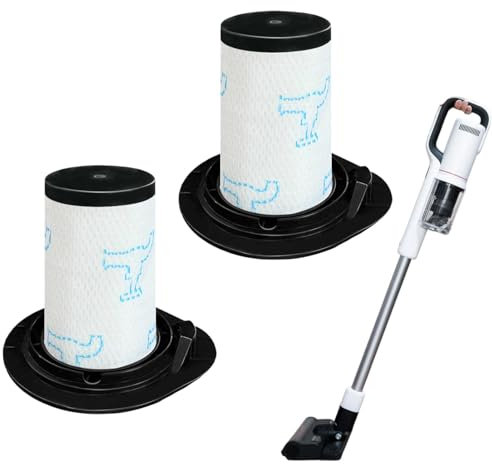 Rixotix Lot de 2 filtres de rechange pour aspirateur sans fil Rowenta ZR009002/ RH94/ RH92, aspirateur sans fil, filtre d'aspirateur pour Rowenta