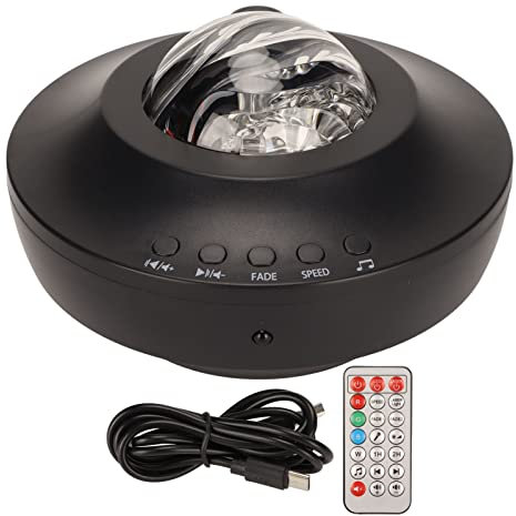 Sunicon Sternprojektor, 5-in-1 Aurora-Projektor, Nachtlicht, Galaxie-Projektor, Nachtlicht mit Bluetooth-Lautsprecher für Decke, Schlafzimmer, Dekor