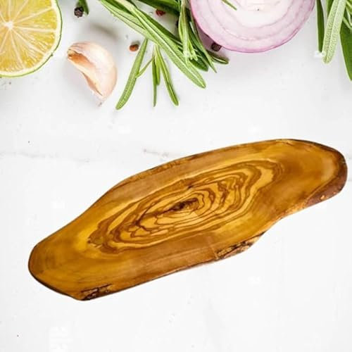 Tabla De Cortar De Madera De Olivo, Madera Gruesa Y Resistente, Para decoracion cocina, Cocina sana y ecologica, Healthy, De Cortar, Maciza,tabla de madera De Olivo Largo 25-30Cm