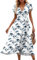 Robe Rose Poudré Trapeze Mi-Longue Grossesse Gala Maxi Classe Sexy Mariage Vente Flash, Elegante Fleurie Mi Longue Plage Et Costume Asymétrique Bohème Robe Asymétrique Femme XL