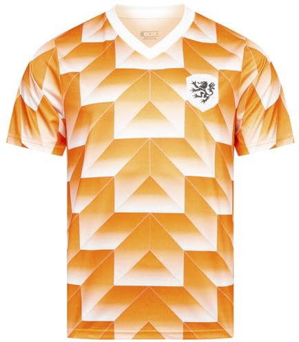JELEX Retro History Herren Trikot | mit eingesticktem Logo & Kurzarm | Nostalgie-Design für Fußballfans | ideal für Sammler (DE/NL/SE/PL, Alphanumerisch, XL, Regular, Regular, Niederlande)
