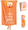 Giftota Aperol Geschenk - 160 x 80 cm Aperol Spritz Mikrofaser Strandtuch & Badetuch mit Grußkarte, Strandhandtuch Schnelltrocknend