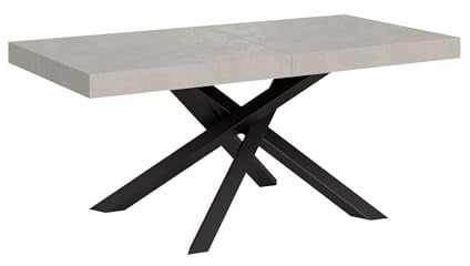 Itamoby Volantis Tisch, ausziehbar, 200/460 x 90 cm, Beine Kaschmir, Anthrazit