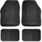 Carsio Universal Car or Van Floor Mats 4PC Set Non Slip Rubber