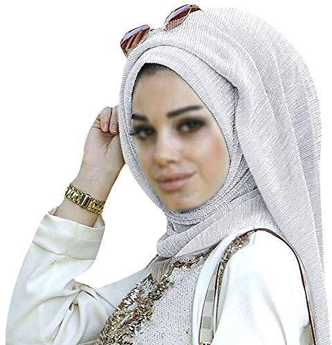 YAOSEN Damen Strass Hijab Muslim Kopf Wrap Long Scarf - - Einheitsgröße