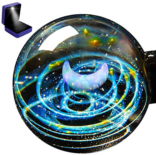 Pavaruni - Original Galaxie-Schmuck - Aurora Kosmos-Design - japanische Kunst - von Kunsthandwerkern gefertigt - Geschenkidee (X_Neptune)