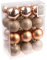 Christmas Tree Decoration 24 Pack 60mm Shatterproof Baubles - Rose Gold