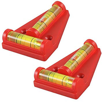 2 Stück Wasserwaage Pyramide Kreuzwasserwaage PKW Anhänger Wohnwagen Caravan NEU