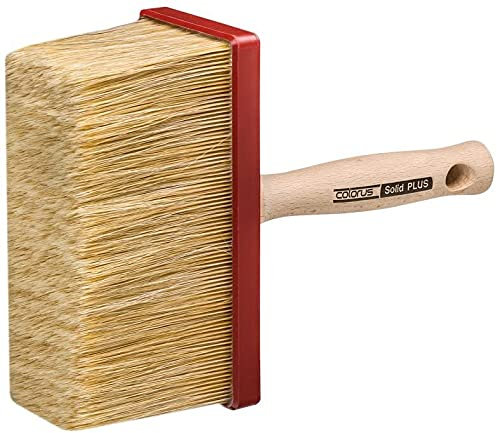 Colorus Deckenbürste 140 x 40 mm – Premium Malerbürste mit stabilisierter Chinaborsten-Mischung – für zähe und lösemittelhaltige Farben, Wand- und Fassadenanstriche