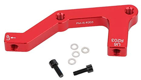 Fyearfly Fahrrad-Scheiben-Adapter, langlebiger Fahrrad-Scheibenbremsen-Halter-Bremssattel-Adapter B-R203 für MTB-Mountainbike-Fahrrad(rot)