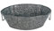DARO DEKO Metall Pflanzschale verzinkt - 44 x 30 x 14 cm - Zinkwanne