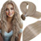 Vivien Bonding Extensions Echthaar Blond Gemischt Bonding Echthaar Extensions Goldblondes Highlight Mittelblond Remy Keratin Haar 40cm 50g/50s