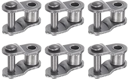 sourcing map 6 Stk. 3/8 Verbinder versetzt Halbgliederrolle für 06B-Kette | Kettenendverbinder
