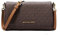 Michael Kors Umhängetasche mit mittelgroßem Logo, Braun Signature, Medium