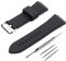 FACLE Silikon-Uhrenarmband, passend für GUESS 45 mm, Silikon-Sportarmband, wasserdichtes Armband, Uhrenzubehör (schwarz)