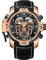 REEF TIGER High-End leuchtende Sport Automatikuhr Spinne Zifferblatt mit Jahr Monat Ewiger Kalender Leder Mechanische Uhren RGA3532SP (RGA3532SP-PBB)
