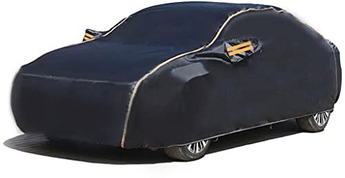 Auto wasserdichte Autoabdeckung für Mini Cooper Cabrio, regenfeste Autovollabdeckung mit Reflexstreifen Autoabdeckung multifunktionale Outdoor-Autoplane (Color : Black, Size : 3-Doors)