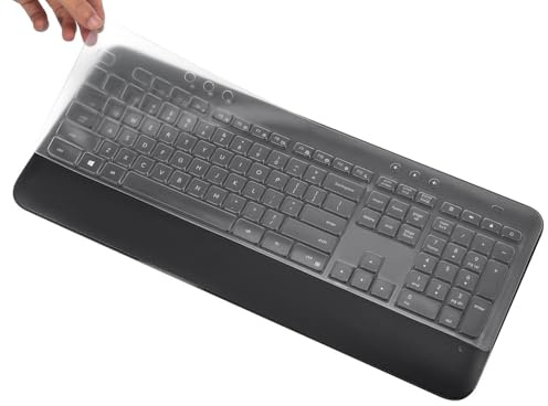Tastaturabdeckung für Logitech MK545 Advanced Wireless Keyboard, Logitech MK540 Full-Size Advanced Wireless Scissor Keyboard Skin, Logitech MK545 MK540 Tastaturschutz - Transparent