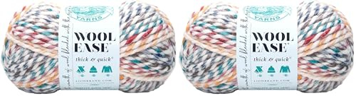 Lion Brand Yarn Company 80 Percent Acrylic 20 Percent Wool Ease Thick and Quick Yarn, Hudson Bay, one Size, 640-610 (Pack of 2)