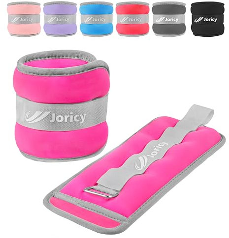 JORICY Knöchelgewicht, Gewichtsmanschetten Fuß für Männer Frauen 4 kg 1 Paar Fußgewichte Gewichte für Beine und Arme, Gewichte Set am Knöchel Handgelenk Fussgewichte Handgewichte