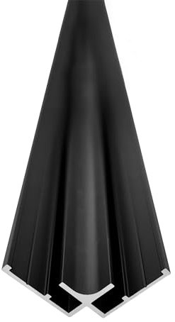 Profilé angle 90° intérieur 255 cm pour panneau VIPANEL 3 mm - Noir