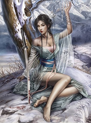 Grafika - Frozen - Puzzle 2000 Pièces - Représentation Artistique - Femme Combattante dans la Forêt en Hiver - Puzzle Adulte - Fabriqué en France