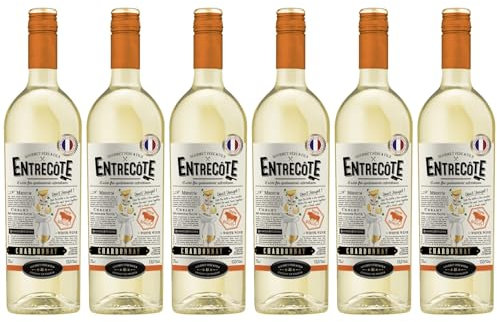 Entrecote - Full-bodied and creamy Chardonnay White Wine (6 x 0.75 L)