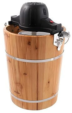 Vente-unique-Máquina de hacer helado GIVRETO de madera - 5.5 L