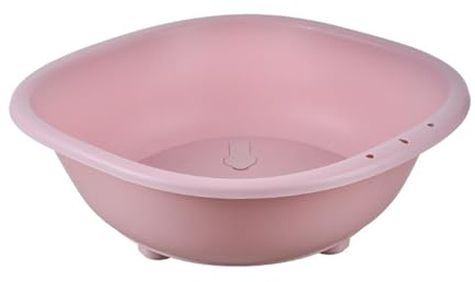 Hüftbadewanne,Tragbares Sitzbadewanne für Hämorrhoiden und Dammbehandlung, Linderung von Entzündungen von Vagina oder Anus (Rosa Ohne Beine)