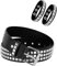 Manfnee Punk Leder Gürtel Nietengürtel Damen und Herren kunstleder Punk Armband Hip Hop Gothic Rock Gürtel