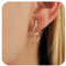 Aneneiceera Gothic Schlange Ohrringe Gold Wirbel Schlange Ohrringe Punk Schlange Schlangenohrringe Halloween Schlange Ohrstecker Schmuck Für Frauen Und Mädchen (gold)
