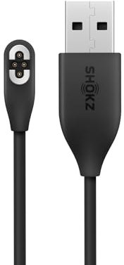 SHOKZ Cable de carga magnético para auriculares de conducción ósea OpenSwim Pro para nadar, impermeables IP68 open-ear inalámbricos con Bluetooth y MP3, cable de carga de sustitución con carga rápida