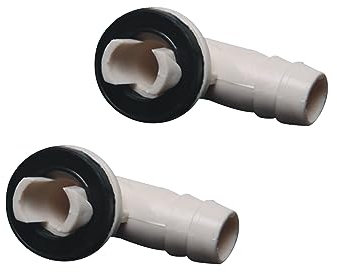 Oadnijuie 2pcs Air Conditioner Drain Outlet Connector External Unit Drain Hose Connector Elbow Fitting Easy Installation Air Conditioner Drain Nozzlehome Appliance Parts Air Conditioner Repair