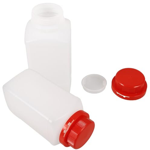 OUNONA 2stücke Labor-reagenzflasche Leere Chemische Flasche Mit Sicherem Deckel Für Probenlagerung Und Vielseitige Anwendungen Im Labor