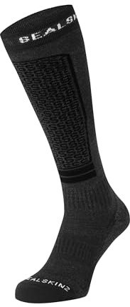 SEALSKINZ Knielange Thermoskisocke Northwold Solo Knielange Thermo-Skisocken, Schwarz, XL