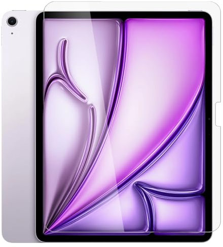 Panzerglas oder weicher Displayschutz für Apple iPad Pro Air Mini 3 4 5 6 7 8 9 (iPad Air 6. Generation 2024 13 Zoll, gehärtetes Glas)