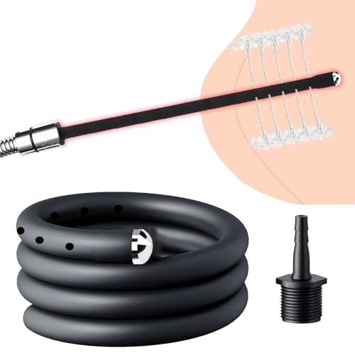 Sadodo Silikon Analdusche für Analverkehr, 50cm Einlauf Darmreinigung | Anal-Spülung Dusche Enema Tube TubeVaginal Frau Wasserrohre Klistier Darmspülung Irrigator Sex Spielzeug für Frauen Männer