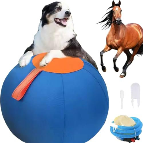 Herding Ball for Dogs, Herding Ball for Australian Shepherd, Horse Ball, Jolly Ball for Horses, Large Dog Balls, Horse Toys for Horses Stall, Horse Balls for Play Hearding Ball (L)