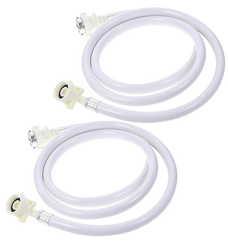 COLLBATH Wasserversorgungsschlauch für Waschmaschine 2 Stück PVC-Waschmaschinenschläuche Stahlkopf einfach zu installierende Zulaufleitungsschläuche