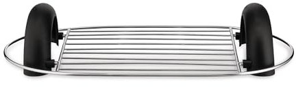 Alessi Toru NE03BW B - Griglia Scalda Brioche, Accessorio per Tostapane Elettrico, in Acciaio Inossidabile 18/10 e Resina Termoplastica, Nero